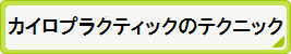 カイロプラクティックのテクニック