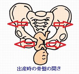 出産時の骨盤の開き